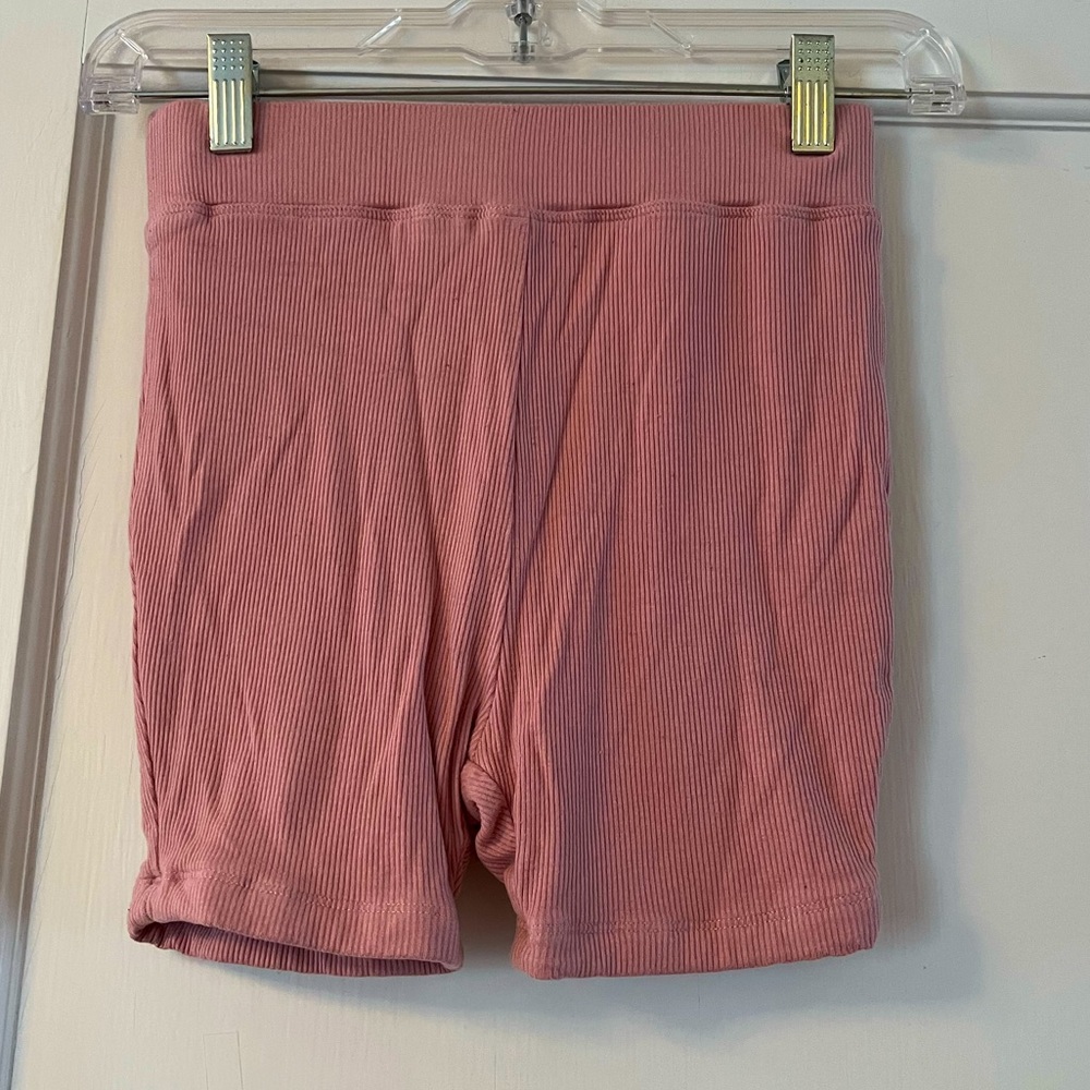 Kittenish Dusty Rose/Light Pink Ribbed Lounge Shorts Size XS Womens